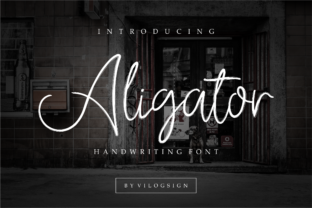 Aligator: A Script Handwritten Font for Creative Campaigns
