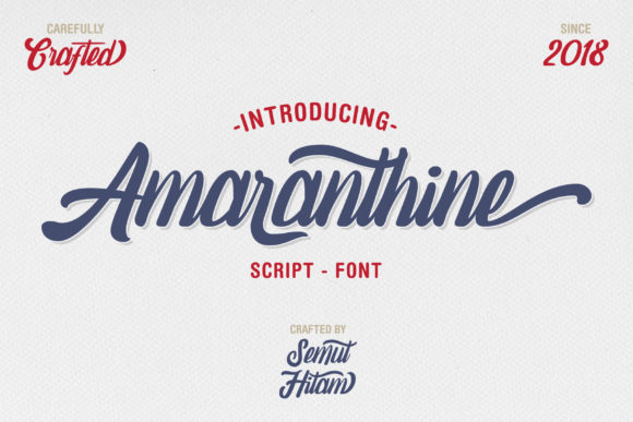 Amaranthine Script for Creative Campaigns and Branding