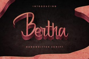Bertha: A Script Handwritten Font for Luxurious Branding and Campaign Design