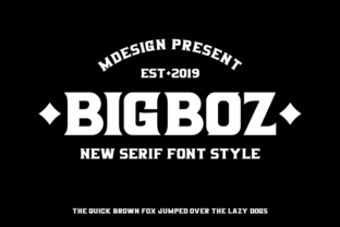 Bigboz: A Bold Serif Font for Editorial Design and Branding