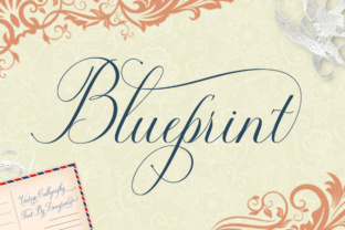 Blueprint: A Script Handwritten Font for Creative Product Design