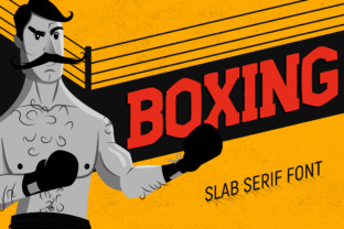 Boxing: A Bold Slab Serif Font for Editorial Design