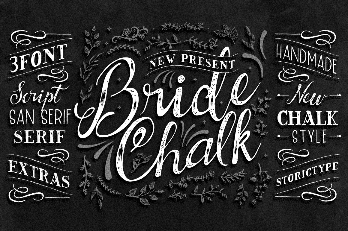 BrideChalk: The Elegant Script Font for Handmade Wedding and Craft Projects