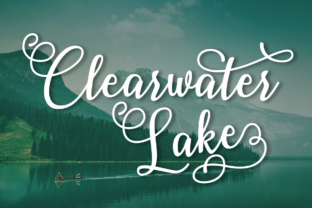 Clearwater Lake: A Script Font for Editorial Design and Branding