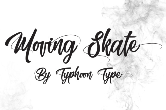 Discover the Charm of Moving Skate: A Script Handwritten Font for Creative Designers