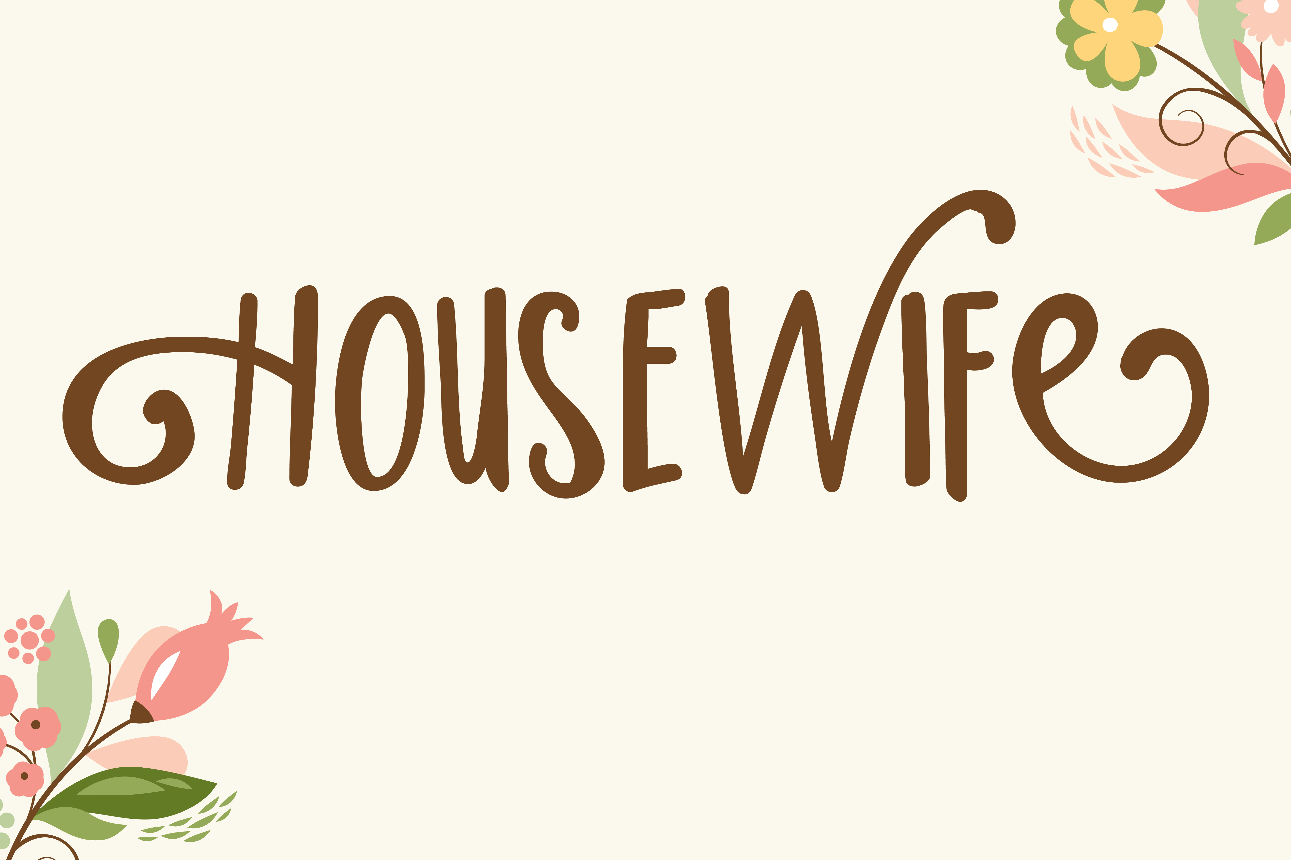 Housewife: The Font That Elevates Your Brand’s Visual Identity