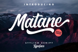 Matane: A Script Handwritten Font for Creative Crafters and Product Designers