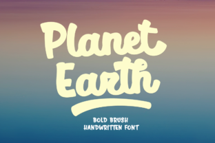 Planet Earth: A Script Handwritten Font for Editorial Design and Branding