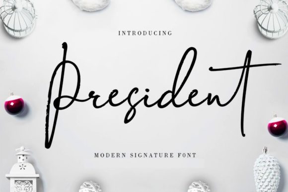 President: A Script Font for Impactful Branding and Design