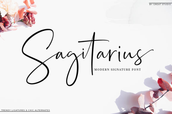 Sagitarius: The Script Font That Elevates Your Brand’s Visual Story