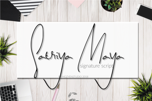 Satriya Maya: A Script Handwritten Font for Elegant Branding