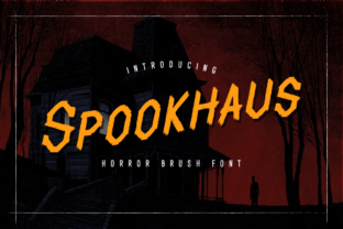 Spookhaus: The Horror Brush Font for Crafting Dark Elegance