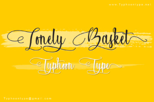 The Lonely Basket Font: A Script Handwritten Delight for Creative Makers