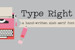 Type Right: A Typewriter-Inspired Font for Handmade Creativity
